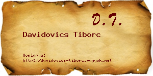 Davidovics Tiborc névjegykártya